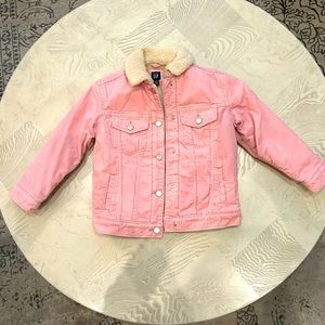 Gap kids pink corduroy jacket.